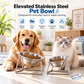 🥣 50% OFF! ✨ 15° Tilted Orthopaedic Feeding Bowl – Raised Stainless Steel Stand, Ergonomic Angle for Better Digestion & Removable Bowl – Simple Everyday Feeding for Cats & Dogs 🐾