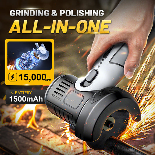 🔧 12V Cordless Mini Angle Grinder – 3 in 1 Cut Grind Polish, DIY Compact Tool ✨