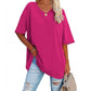 👕 LIMITED-TIME 50% OFF! 💥 Women's Casual Loose V-Neck T-Shirt – Soft, Breathable, Flowy Hem ✨