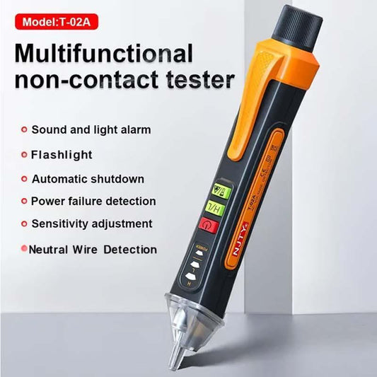 Non-contact voltage tester with dual alarm function – Safe, precise, and perfect for electricians, DIYers, and workshops ✨