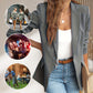 📢📢45% OFF !! ⏰ Elegant Soft Solid Color Lapel Buttons Jacket – Classic Collar, One-Button, Versatile ✨