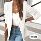 📢📢45% OFF !! ⏰ Elegant Soft Solid Color Lapel Buttons Jacket – Classic Collar, One-Button, Versatile ✨
