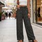 👖 LIMITED-TIME 50% OFF! 💥 Women's Smocked High Waist Wide Leg Pants – Flowy, Comfy, Boho Chic