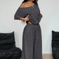 👗 LIMITED-TIME 50% OFF! 💥 Women's Off-Shoulder Top & Pants 2-Piece Set – Asymmetrical, Wide-Leg, Soft Fabric ✨