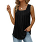 📢📢46% OFF !! ⏰Women's Square Neck Sleeveless Vest T-Shirt