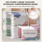 💗 No-Pump 3D Vacuum Storage Bags – Space-Saving Reusable Sealer Bags for Bedding & Clothes – Saves Up to 80% Space ✨