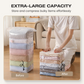 💗 No-Pump 3D Vacuum Storage Bags – Space-Saving Reusable Sealer Bags for Bedding & Clothes – Saves Up to 80% Space ✨