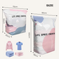 💗 No-Pump 3D Vacuum Storage Bags – Space-Saving Reusable Sealer Bags for Bedding & Clothes – Saves Up to 80% Space ✨