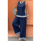 👚 LIMITED-TIME 50% OFF! ✨ Women’s Sleeveless Top & Wide-Leg Pants Suit – Lace Trim, Flowy, 2-Piece 🌸
