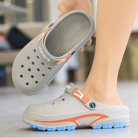 👣 LIMITED-TIME 50% OFF! ✨ Men's Breathable Slip-On Sandals – 2-in-1, Lightweight, Non-Slip 🌊