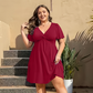 📢📢40% OFF !! ⏰Elegant V-Neck Twist Front Dress with Pockets
