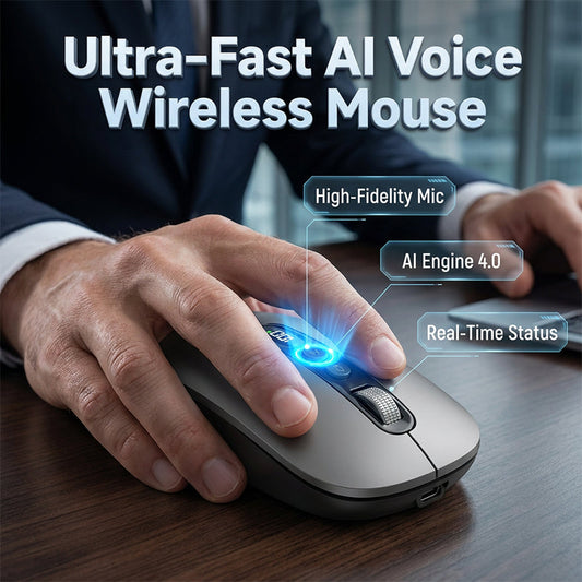 🖱️  AI Smart Voice Wireless Mouse – Voice control, wireless & AI-powered – Boosts productivity for work & daily tasks ✨