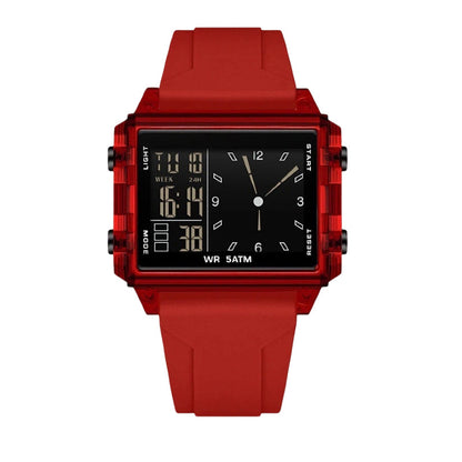 📢📢50% OFF !! ⏰Waterproof Transparent Digital Watch – 50M Rating, Luminous Display, Hybrid Time ✨