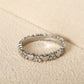 📢📢50% OFF !! ⏰ Women's Elegant Heart Eternity Ring – Micro-Paved Zircons, Stainless Steel, Stackable ✨