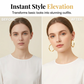 💫 LIMITED-TIME 50% OFF! 💥 Women's Minimalist Textured Hoop Earrings – Diamond-Cut, Snap Closure, Everyday Glow ✨