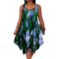 📢📢40% OFF !! ⏰Elegant Gradient Print Sleeveless Dress
