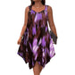 📢📢40% OFF !! ⏰Elegant Gradient Print Sleeveless Dress