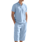 👔 50% OFF 🌿 Casual linen shirt and pants set for men – Lightweight, breathable, and relaxed fit – Perfect for summer, vacation, or the office – Natural, effortless look 👖