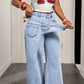 🎉 2026 Sale — Over 25,000 Sold! 💞 Asymmetrical Waist Wide-Leg Jeans – Deconstructed Cool, Sculpted Flow 🔥