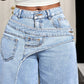 🎉 2026 Sale — Over 25,000 Sold! 💞 Asymmetrical Waist Wide-Leg Jeans – Deconstructed Cool, Sculpted Flow 🔥