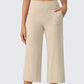 📢📢40% OFF !! ⏰ Women's Casual Wide Leg Cropped Pants – Side Pockets, Breathable, Versatile 🌿