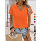 ⏳Limited-time 50% off⏰Women's Elegant Short Sleeve V-Neck Top👚
