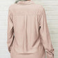 👔 PROMO LIMITÉE -50% ! ✨ Chemise Femme Unie à Revers – Col Classique, Poches Poitrine, Coupe Ample, 6 Coloris, Tailles S-2XL 🌿