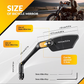 💥360° Rotatable Bicycle Rearview Mirror – Shock-Absorbing Arm, Weather-Resistant, Universal Mount 🛡️