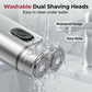 Portable Dual-Head Electric Shaver