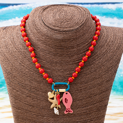 📢📢42% OFF !! ⏰Vibrant Boho Coastal Beaded Necklace