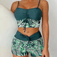 📢 LIMITED TIME 50% OFF! 👙 Women's Printed Two-Piece Swimsuit – High Waist Design, Boxer Style Bottoms & Lace-Up Detail ⏰✨