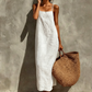 🎉 LIMITED TIME 50% OFF! 👗 Women's Casual Solid Color Slip Dress – Lightweight Cotton Blend & Flowing Maxi Length 🌸