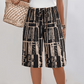 🌸 LIMITED TIME 50% OFF! 👖 Women's Retro Printed Wide Leg Shorts – Elastic Waistband & Loose Straight-Leg Fit ⏰✨
