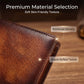 🛡️ 50% OFF NOW! 🎁 Men's Vintage RFID Blocking Wallet – Genuine leather, slim 10-card design & fraud protection – Perfect Father's Day or everyday gift 💼