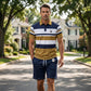 📢 LIMITED TIME 50% OFF! 👕 Men's Striped T-Shirt & Shorts 2-Piece Set – Breathable Knit Fabric & Adjustable Drawstring Waist ⏰🔥