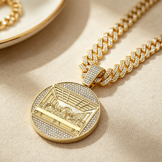 📢📢44% OFF !! ⏰Statement Cuban Pendant Chain Necklace