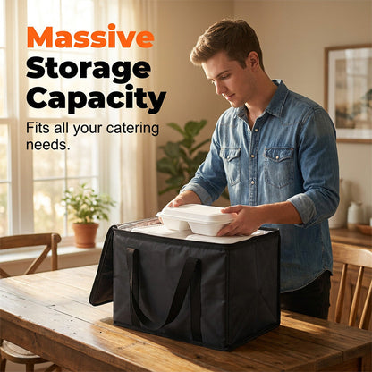 ⏰Large Capacity Handheld Zipper Aluminum Foil Insulated Bag