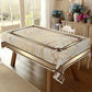 🎉 LIMITED TIME 50% OFF! 🏠 Waterproof Marble-Print Tablecloth – Elegant Beige & Gold Pattern, Spill-Resistant Polyester ✨