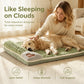 🐾 Premium Plush Pet Sleeping Mat – Orthopedic Support, Crystal Velvet Softness & Ergonomic Neck Pillow Edge 🛏️