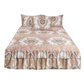 🌸 LIMITED TIME 50% OFF! 3-Piece Floral Ruffled Bed Skirt – Decorative Bedroom Bedding Set with Pillowcases ✨