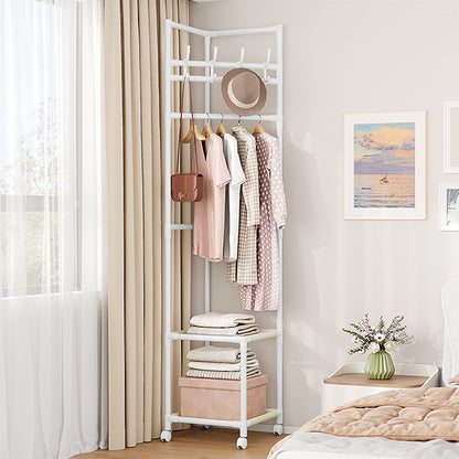 🛏️ Stop Piling Clothes on Chairs – This Slim Rack Holds Coats, Bags & Folded Stuff Without Eating Up Floor Space 🏠✨