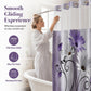Elegant Printed Double Layer Grommet Shower Curtain