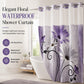 Elegant Printed Double Layer Grommet Shower Curtain