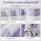 Elegant Printed Double Layer Grommet Shower Curtain