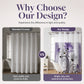 Elegant Printed Double Layer Grommet Shower Curtain
