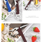Portable 3‑in‑1 Wine Key, Wine & Beer Corkscrew Opener with Folding Knife