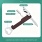 Portable 3‑in‑1 Wine Key, Wine & Beer Corkscrew Opener with Folding Knife
