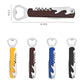 Portable 3‑in‑1 Wine Key, Wine & Beer Corkscrew Opener with Folding Knife