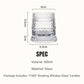 🥃360° Rotating Whiskey Glass Tumbler – Smooth Swivel Base, Crystal Clear Glass, Heavy Bottom for Balanced Sipping ✨