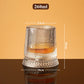 🥃360° Rotating Whiskey Glass Tumbler – Smooth Swivel Base, Crystal Clear Glass, Heavy Bottom for Balanced Sipping ✨